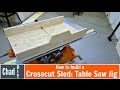 Build a Super Simple Crosscut Sled: Table Saw Jig
