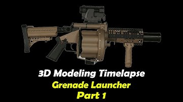 Weapon Modeling Timelapse (Part1)
