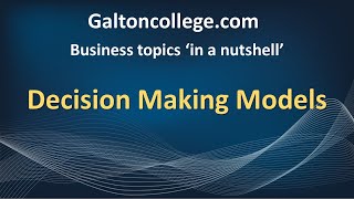 Decision Making Models