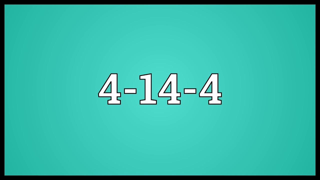 14 4 Meaning