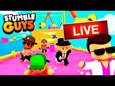 Stumble Guys AO VIVO jogando com inscritos no  - LIVE 22 