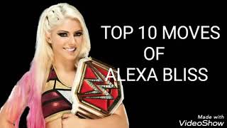top 10 moves of alexa bliss