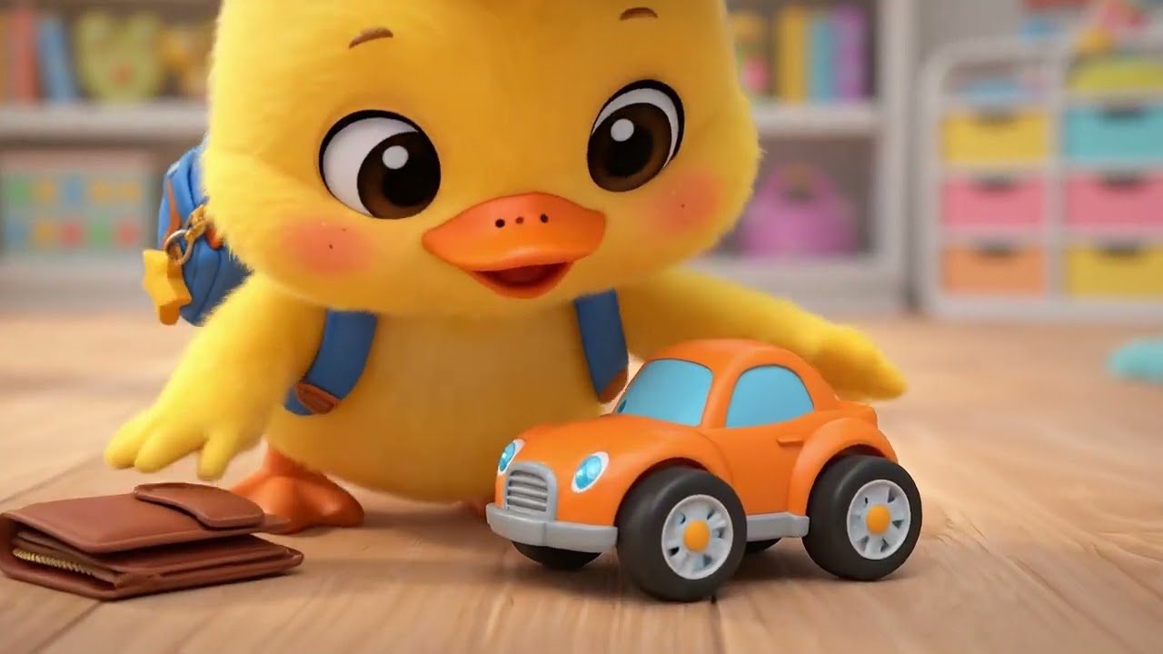 Cute Duckling Supermarket Toy Adventures | Funny Kids Cartoon 3D Animation | johny johny yes papa