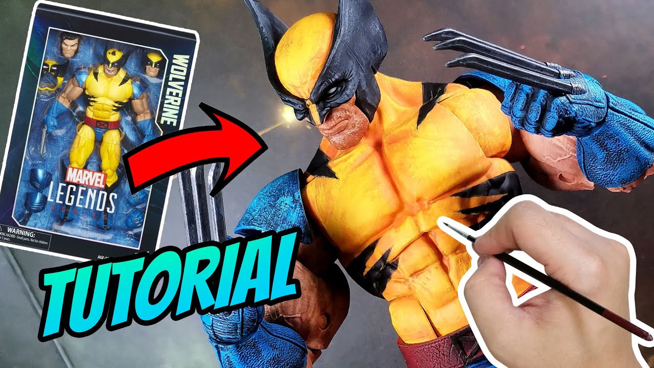 How to paint Wolverine Marvel Legends 12inch. Hasbro. Custom by Ralph