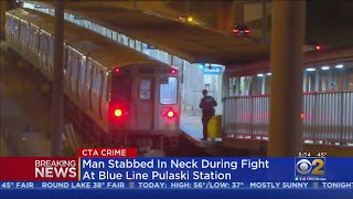 Man In Serious Condition After Stabbing At Blue Line Pulaski Station