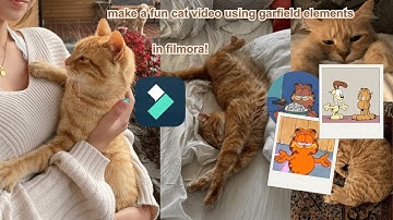 make a fun cat video using Garfield elements in filmora 14