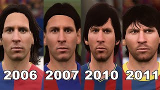 [FIFA 21-22-23-24] 4 YOUNG MESSI FACES || With moving hair