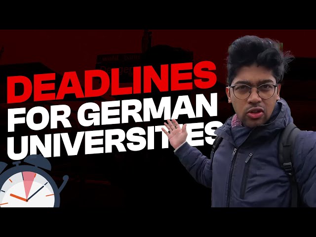 GERMAN UNI : DEADLINES FOR GERMAN 🇩🇪 UNIVERSITIES? LOR ? SOP ? German format CV ? class=