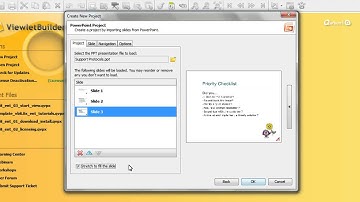 Creating a PowerPoint Project (ViewletBuilder8 Enterprise)