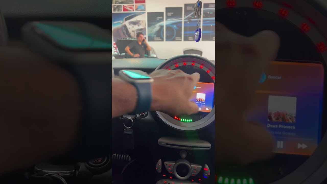 Mini Cooper 2010 - CarPlay + Android Auto sem fio - ArtSomAuto