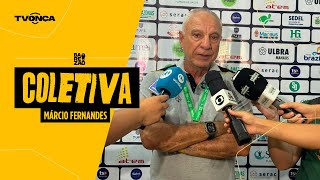 Entrevista coletiva técnico Márcio Fernandes (pós-jogo Amazonas x Nacional)