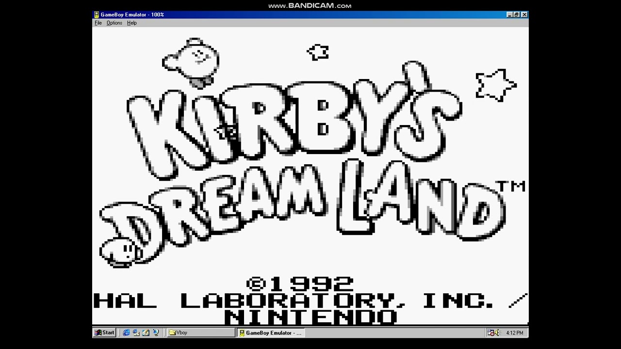 VisualBoy GB/GBC emulator (circa 2001)