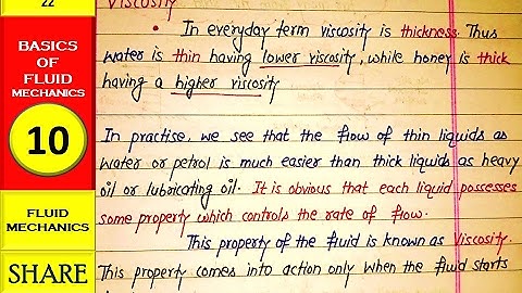 WHAT IS VISCOSITY  & ITS DEFINITION -BASIC OF FLUID MECHANICS 10 - ANUNIVERSE 22