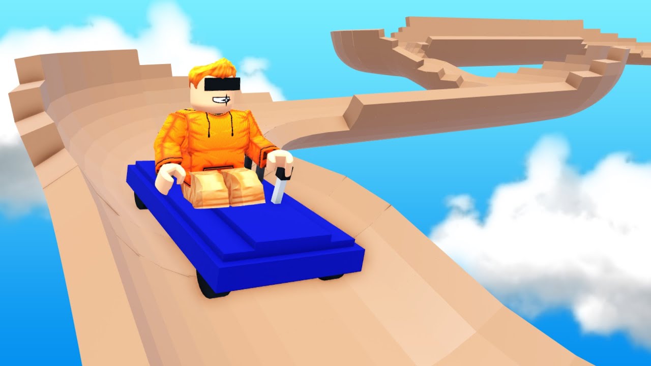 ESCORREGADOR DE MADEIRA  Roblox - Alpine Slide to Pool of Epic 