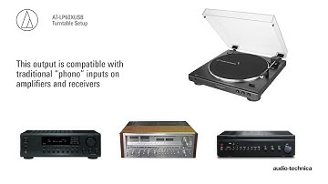 How to setup a turntable | LP60XUSB
