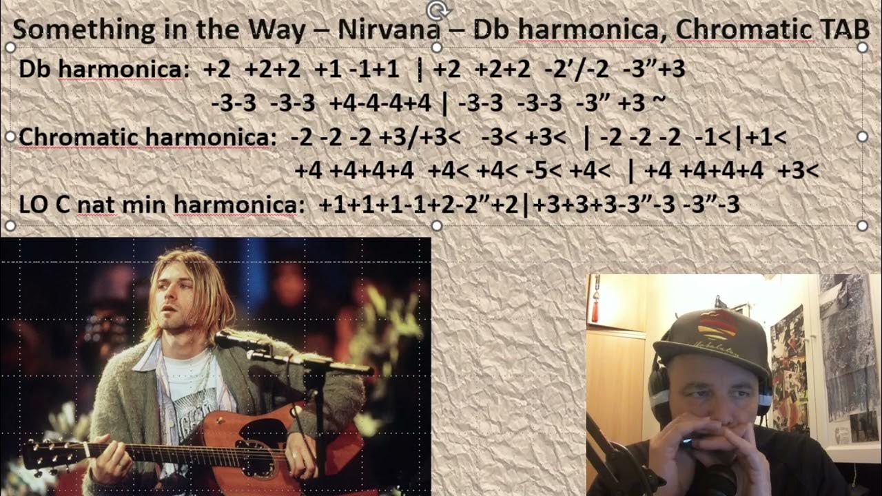 Something in the Way Nirvana Db harmonica, Chromatic , Lee O C