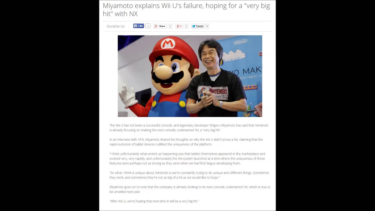 The Final Nail In The WiiUs Coffin (RIP WiiU 2012-2015)