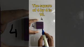 Let's learn square numbers! #happylearning3_6 #maths #learning #shorts