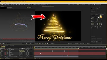 Kỹ xảo đường ánh sáng magic line 3D uốn quanh cây thông - 3DS Max Path Deform - Merry Christmas!