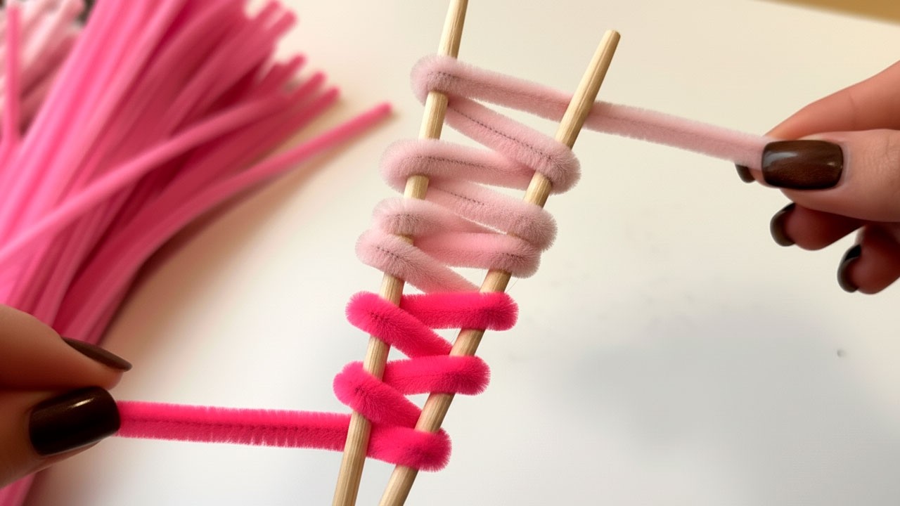 This is very Easy to Do💰 Home Decor Ideas using Chenille Wire and Wooden Sticks! DIY