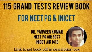 Flashcards Book for NEET PG and INICET 2026