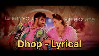 Dhop - Lyrical | Game Changer | Ram Charan, Kiara Advani | Thaman S | Shankar