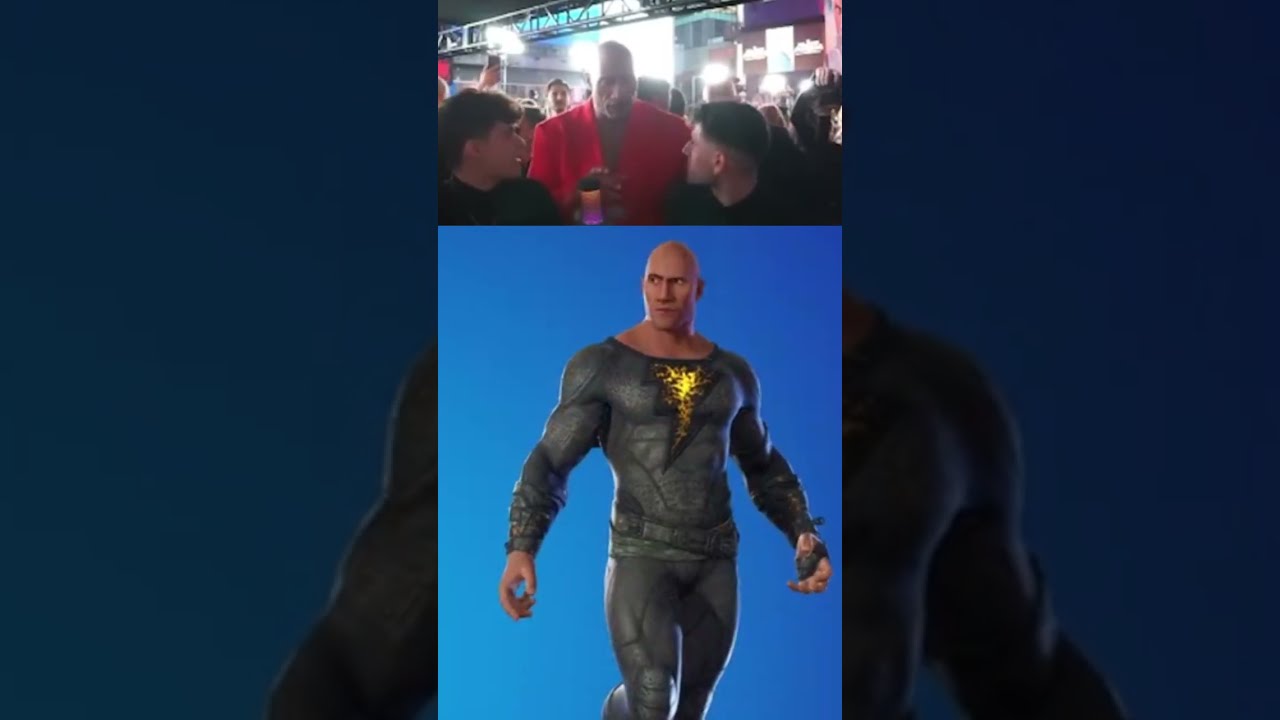 The Rock Reacts to his fortnite skin 👀 