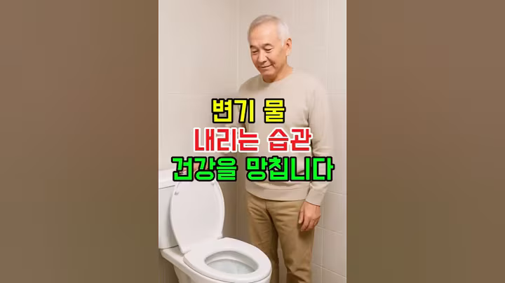 변기 물 이렇게 내리면, 건강을 망칩니다 #생활꿀팁 #습관경고 #건강정보 #일상주의 #위생정보