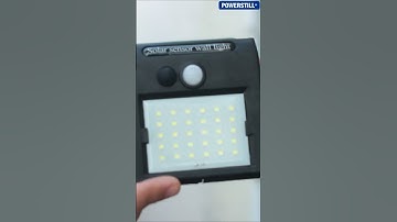 Luminária de Parede Led com Sensor de Presença e Energia Solar - 30 Leds