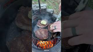 Garlic Butter Steak and Shrimp | Over The Fire Cooking by Derek Wolf