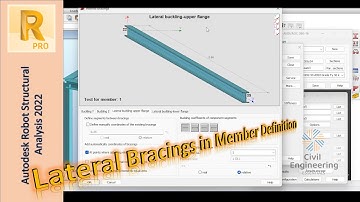 Lateral Bracing and Steel Member Definition in Autodesk Robot