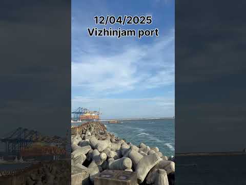 Vizhinjam port best view point #shorts #youtubeshorts #ytshorts #sunset sunset #vizhinjamsunsetpoint
