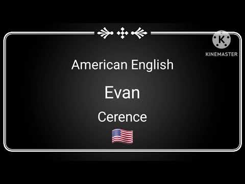 Cerence: Evan (American English) TTS Voice Review