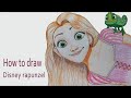 How to draw  Disney rapunzel step by step