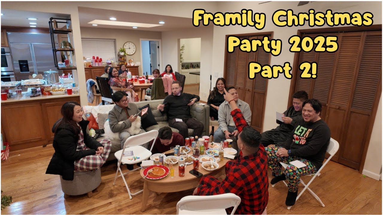 How We Celebrate Christmas with Family Friends in the USA 🇺🇸🎄 Part 2 |  Framily Christmas Party
