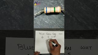 6.8MΩ Resistor Color Code | Green Grey Green White + Multimeter Test #shorts