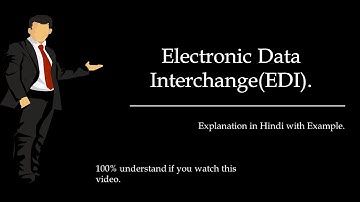 What is EDI(Electronic Data Interchange) in e commerce in Hindi. And how it works ? and it
