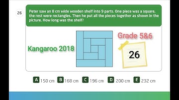 Math Kangaroo 2018 Grade 5&6 Problems#26
