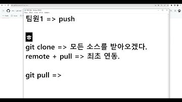 ken 13046, 3강, git clone 은 원격 저장소의 모든것을 다운로드 받는 것, git pull 은 로컬 저장소에서 필요한 것만 받아서 최신화