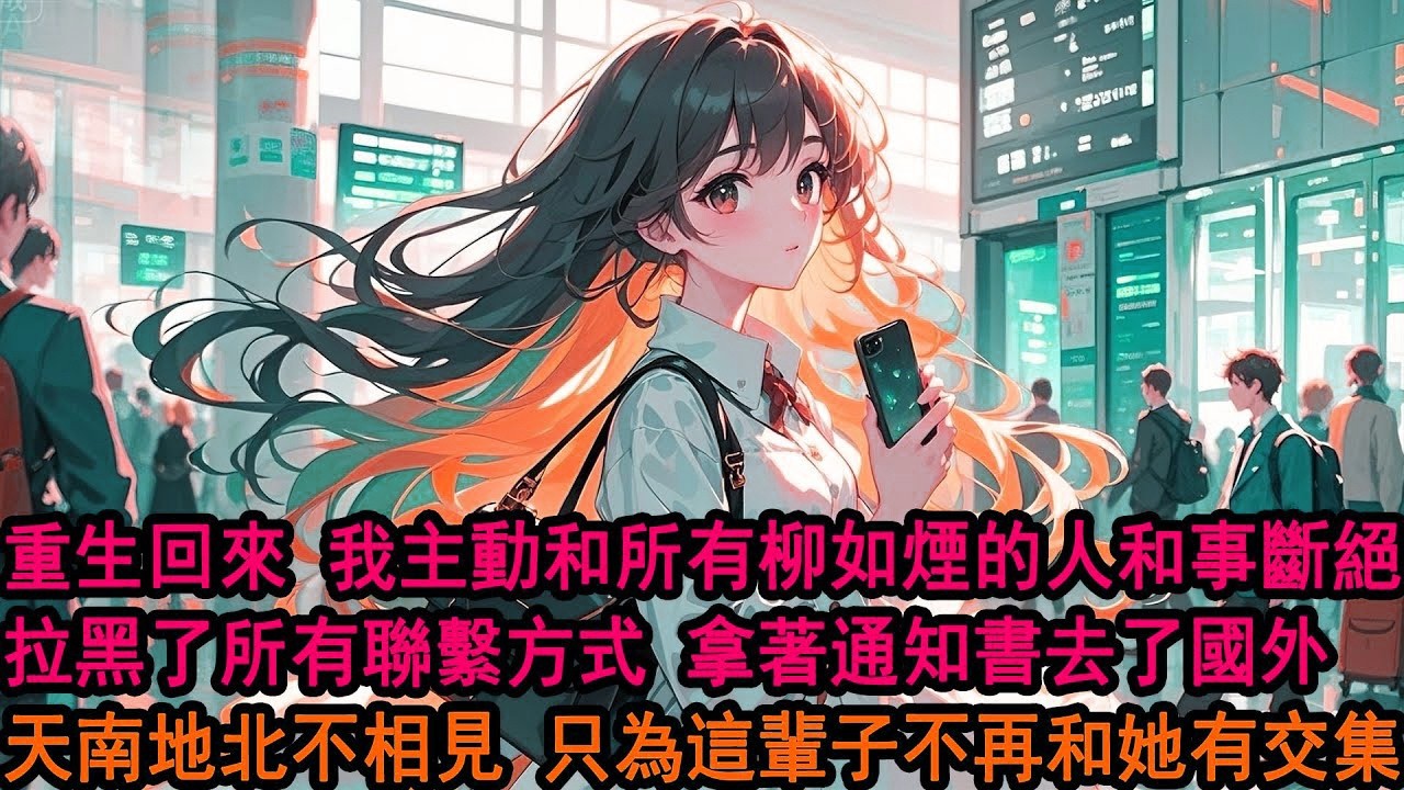 重生回來，我主動和所有有關柳如煙的人和事斷絕。我拉黑了所有聯繫方式，天南地北不相見，前世我為了柳如煙放棄國外大學，回歸家庭，她卻在我車禍去世當天歡天喜地嫁人，再睜眼，這樣的人生我不會再過了。