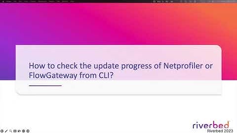 How to check the update progress of NetProfiler or FlowGateway from CLI