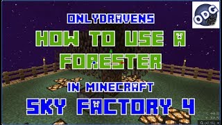 Minecraft - Sky Factory 4 - How to Build and Use a Forester