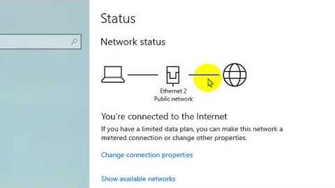 How to Change network from public to private on Windows 10