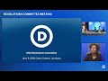 DNC Resolutions Committee Meeting - April 9, 2026
