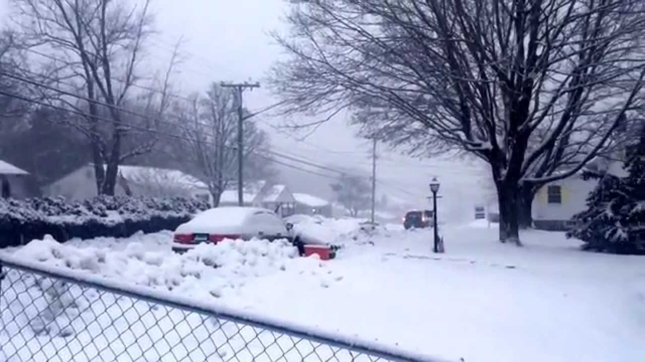 Crazy weather in Connecticut ( winter storm Easton) feb13 2014 YouTube