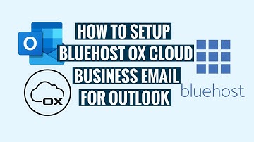 Bluehost Email Outlook Setup | Professional Email for your Business | Cloud Email