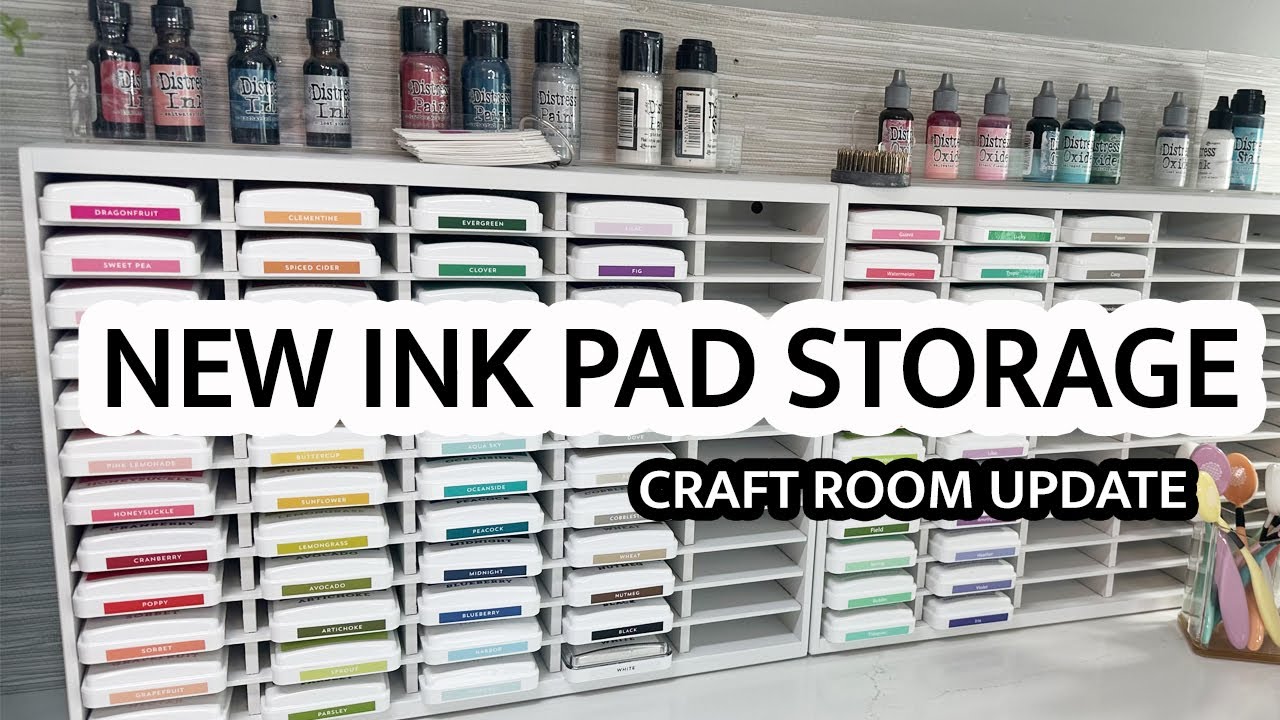 My New Stamp-n-Storage Ink Pad Holders!  Ink pad storage, Sewing room  storage, Craft room organization