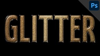 Shiny glitter text | Bevel & Emboss | PHOTOSHOP TUTORIAL - TEXT EFFECT