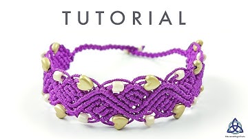 NEW BRACELET PATTERN | Macrame Bracelet with Beads Tutorial | DIY Bracelets