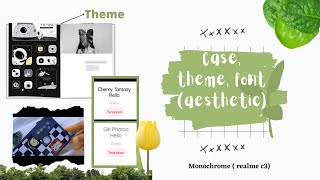 (theme,font, and case) aesthetic for realme c3 / realme + Oppo free theme and font screenshot 2